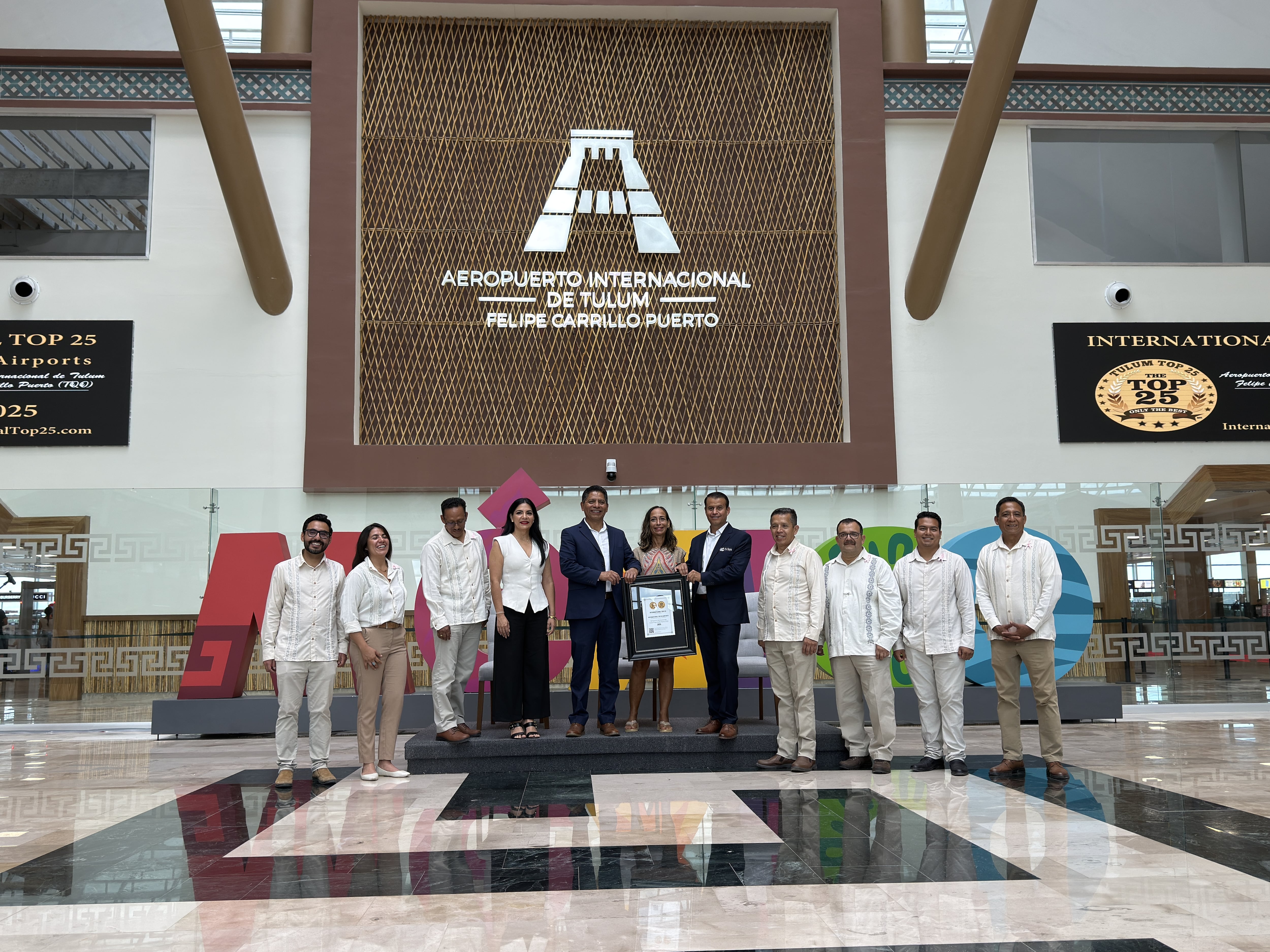 El Aeropuerto de Tulum “Felipe Carrillo Puerto” recibe el premio International Top 25 Airports 2025.