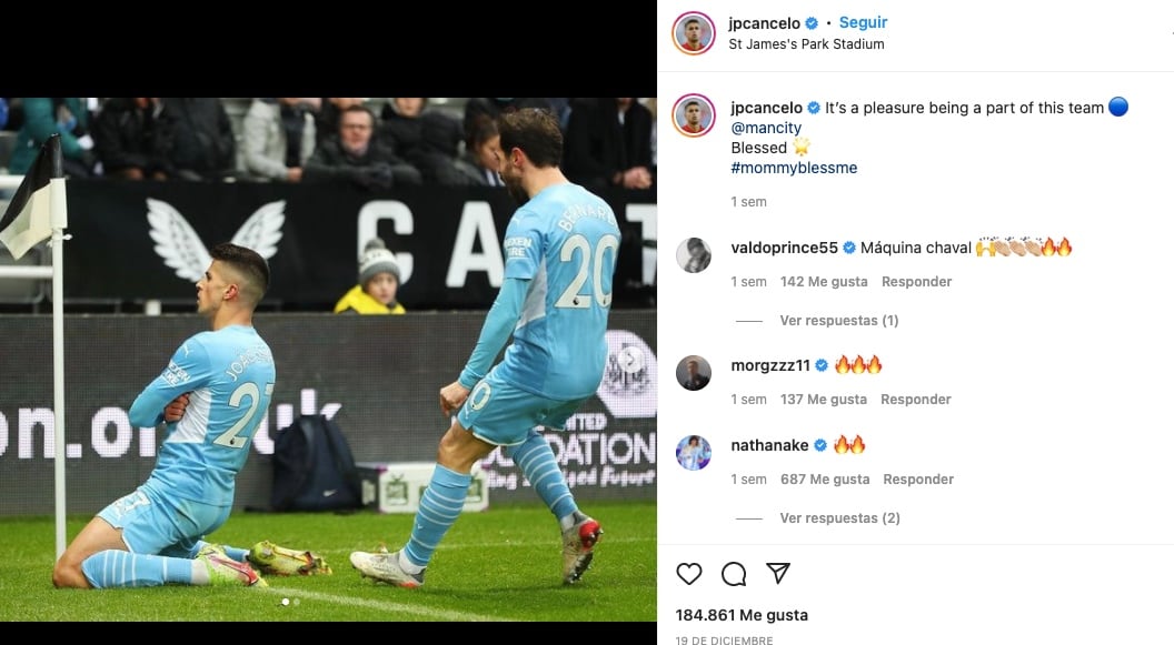 Joao Cancelo, jugador del Manchester City