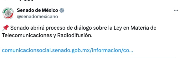 Cámara de Senadores abrirá diálogo sobre Ley de Telecomunicaciones