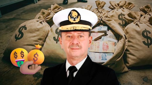 Rafael Ojeda recibe cerca de 170 mil pesos al mes como almirante retirado