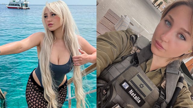 Natalia Fadeev, la modelo de Onlyfans que está en la guerra de Israel contra Hamás.