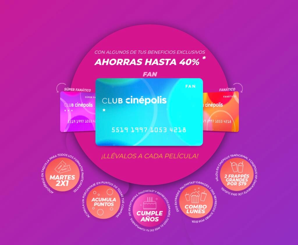 Tarjeta Club Cinépolis