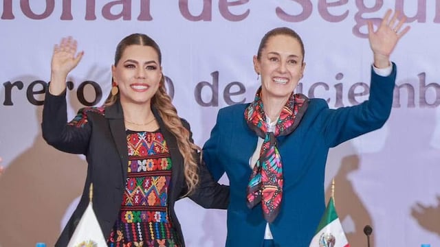 Evelyn Salgado y Claudia Sheinbaum encabezan Consejo Nacional de Seguridad Pública