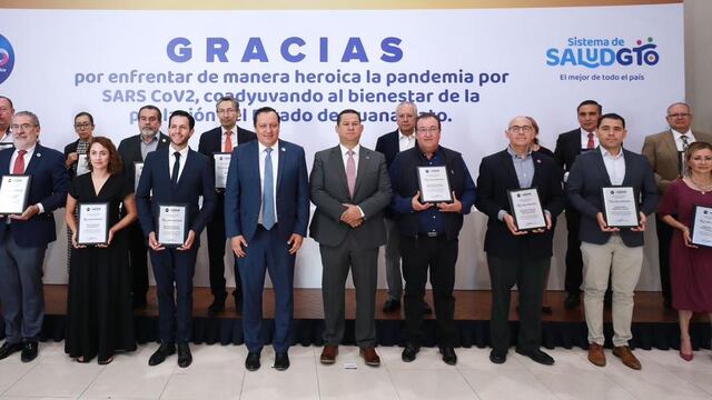 Gobernador de Guanajuato reconoce a quienes salvaron vidas durante la pandemia de Covid-19