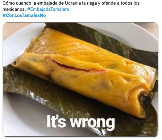Memes sobre los tamales y la Embajada de Ucrania