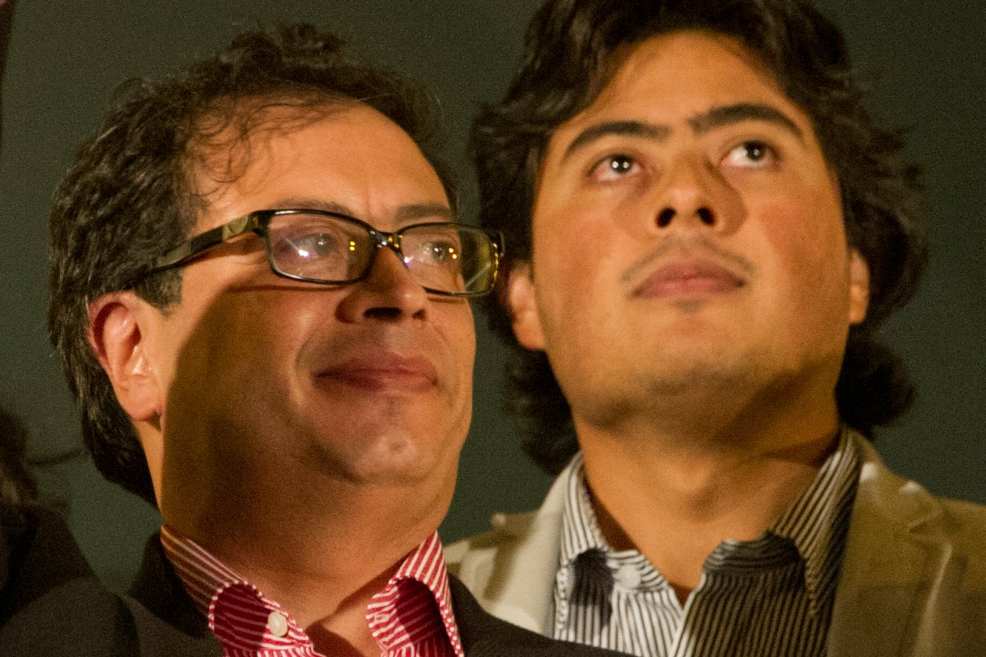 Gustavo Petro y su hijo Nicolás