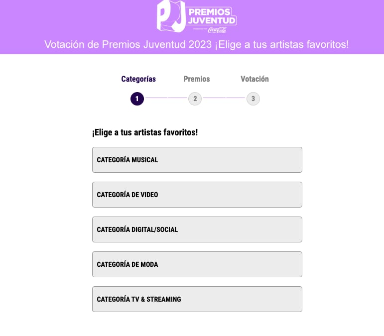 Así puedes votar por tu artista favorito en los Premios Juventud 2023 desde tu celular