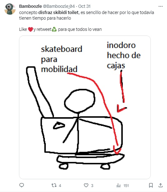 Memes por el Skibidi toilet disfraz