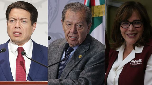 Mario Delgado, Porfirio Muñoz Ledo y Yeidckol Polevnsky