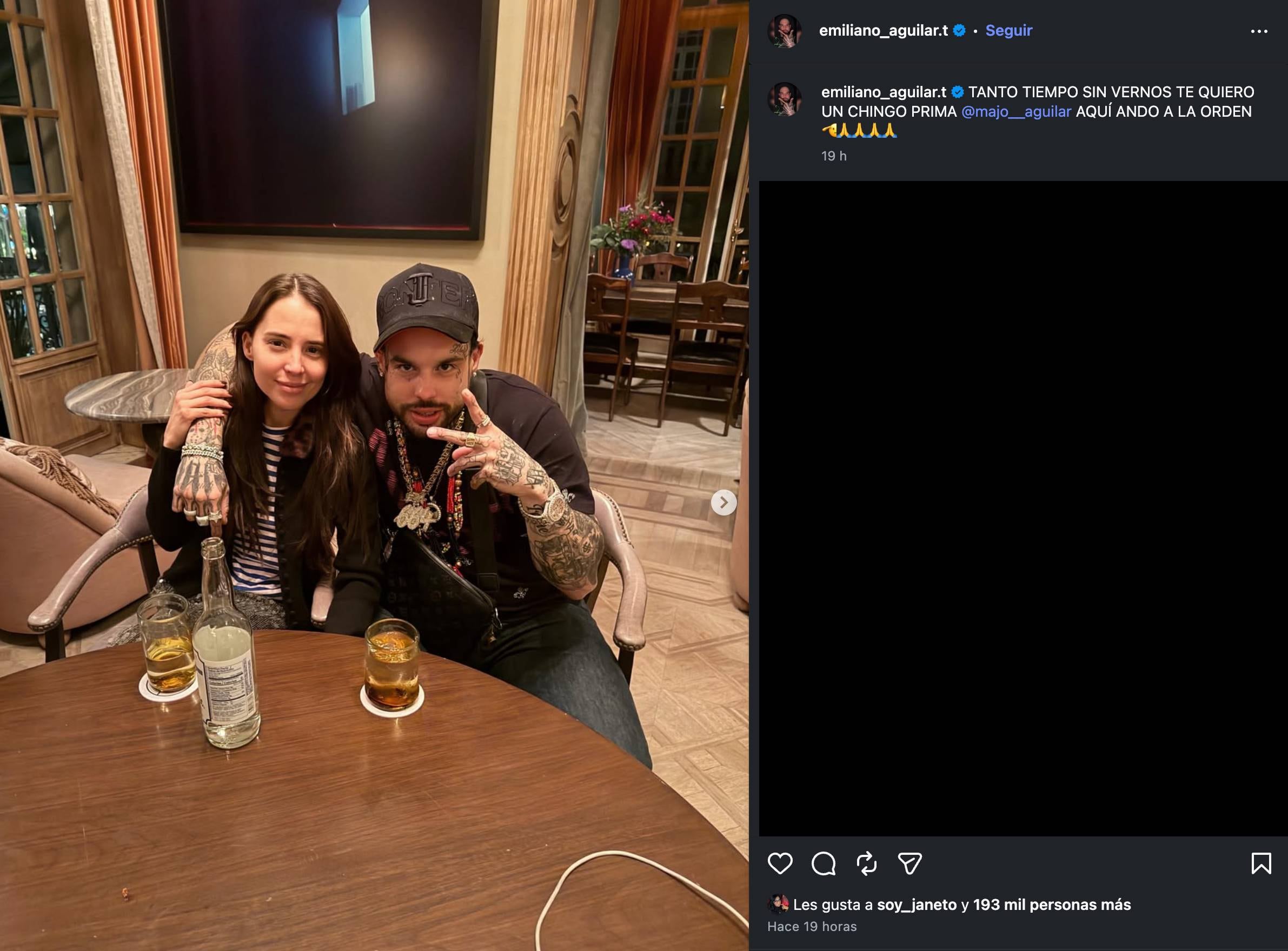 Emiliano Aguilar se reunió con su prima Majo Aguilar en la CDMX