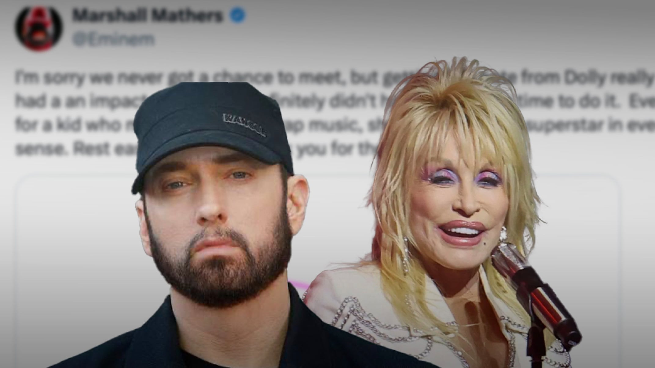“Una superestrella”: la despedida de Eminem a Dolly Parton