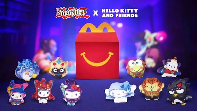 Colección de la Cajita Feliz de Yu-Gi-Oh! y Hello Kitty en McDonald's