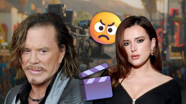 Bella Thorne denuncia al actor Mickey Rourke por violencia