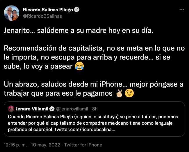 Jenaro Villamil y Ricardo Salinas Pliego
