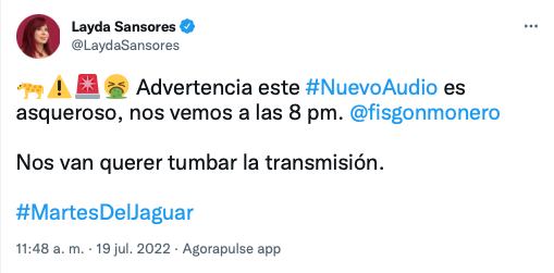 Layda Sansores advierte que nuevo audio de Alejandro Moreno "es asqueroso" /@LaydaSansores