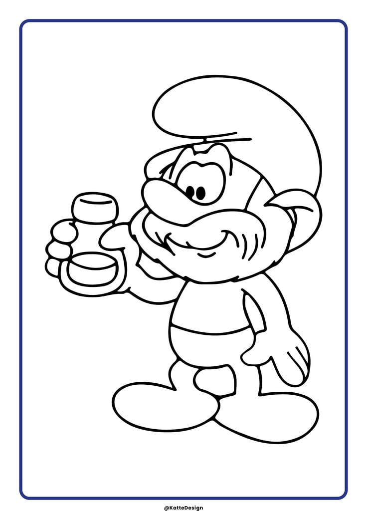 Dibujos de Los Pitufos para colorear