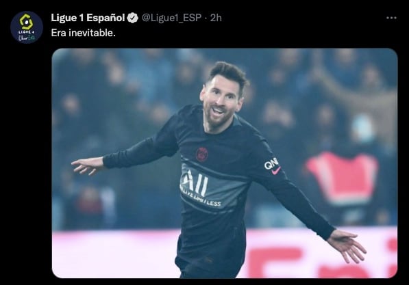 La Ligue 1 celebró el primer gol de Lionel Messi