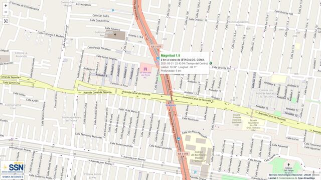 Sismo en Iztacalco