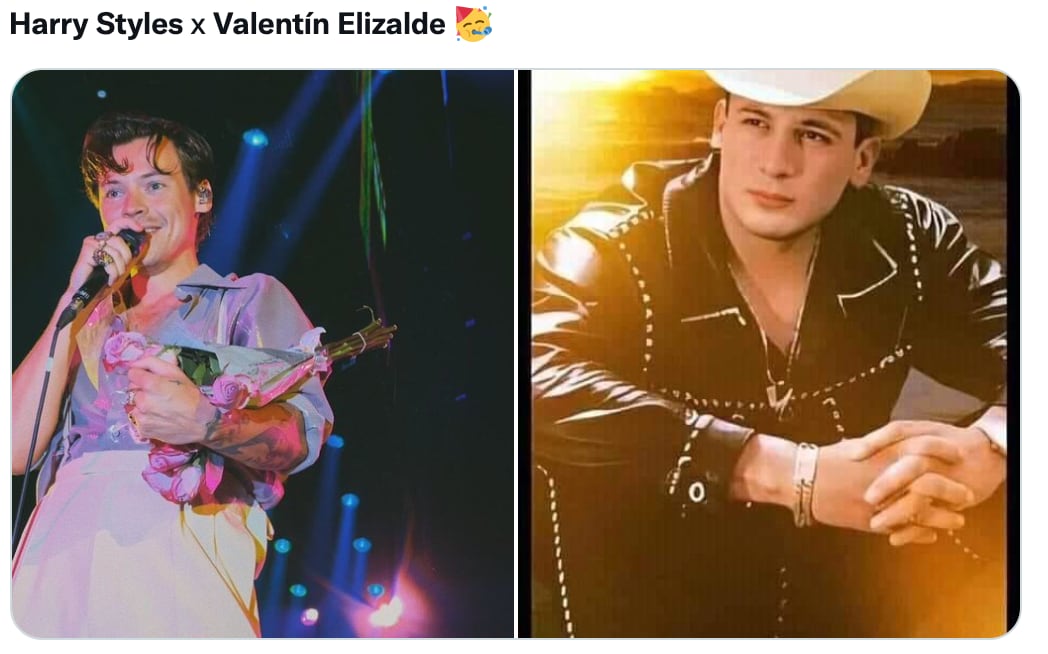 Memes de Harry Styles y Valentín Elizalde