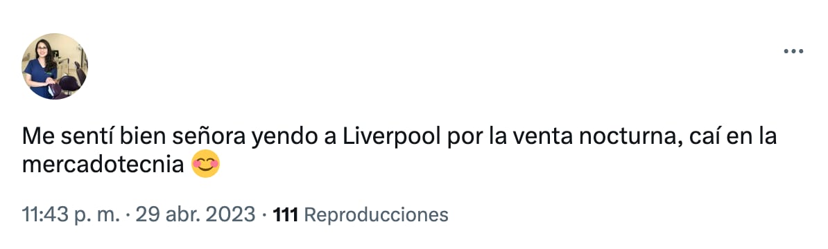 Tuit por la Ventana Nocturna de Liverpool