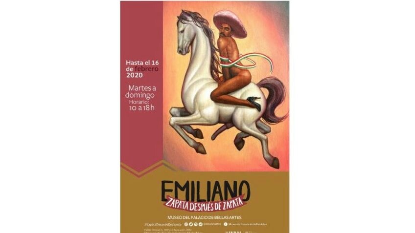 Familia de Emiliano Zapata anuncia demanda contra INBAL por "denigrar" al general con pintura