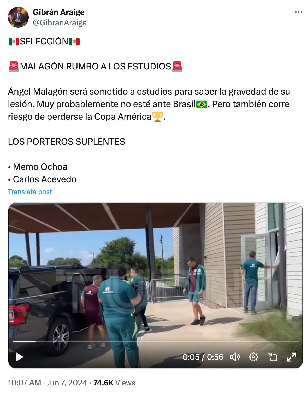 Actualidad de Malagón y la Selección Mexicana.
