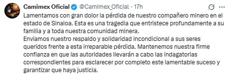 Camimex confirma la muerte un trabajador más de la mina en La Concordia.