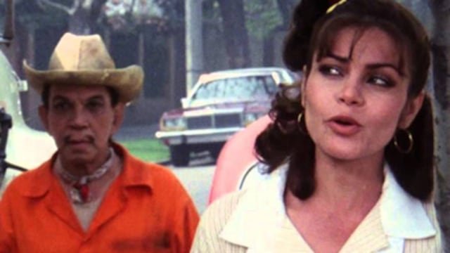 María Sorté y Cantinflas en El Barrendero