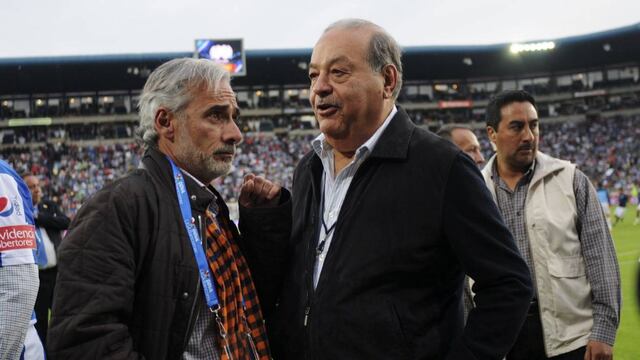 Jesús Martínez y Carlos Slim