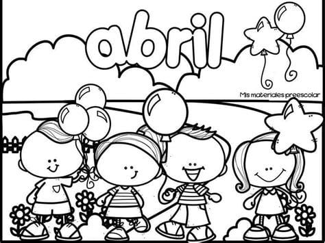 Dibujo del Día del Niño para colorear
