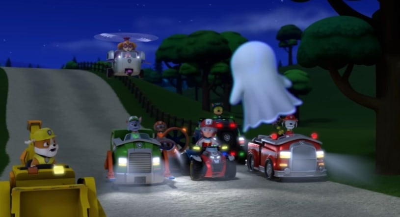 Paw Patrol rescates de espeluznantes alienígenas y fantasmas