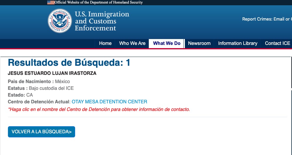 Ficha de detención del "rey del parto inducido"