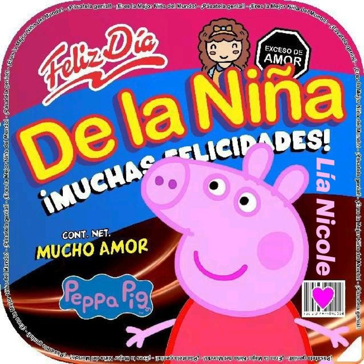 Tarjetas de Peppa Pig de Día del Niño para imprimir