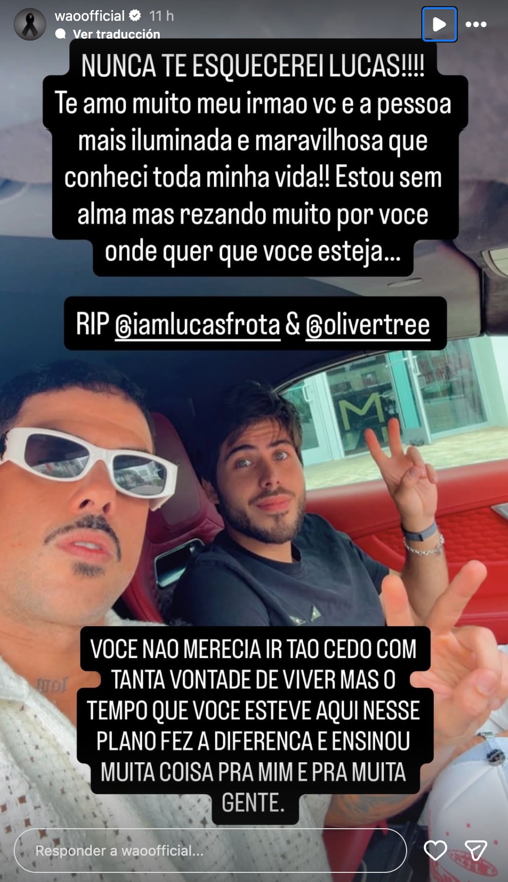 Victor WAO revela cómo evitó el accidente en el que murieron Oliver Tree y Gaspi