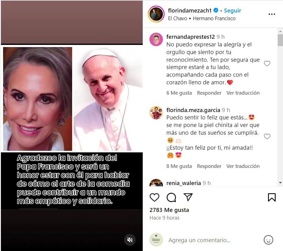 Post de Florinda Meza en Instagram