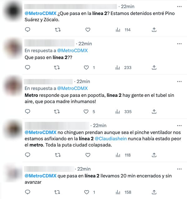 Usuarios se quejan por servicio en la Línea 2 del Metro