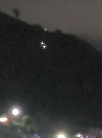 Bolas de fuego en el cerro