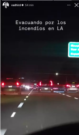 Vadhir Derbez fue evacuado por los incendios en Los Ángeles