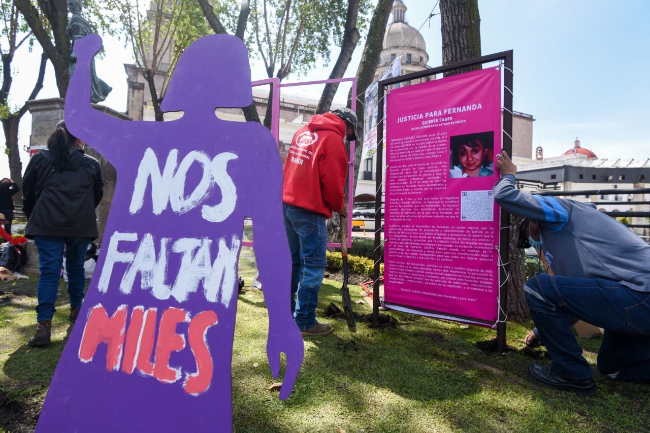 Familias protestan contra feminicidios en México