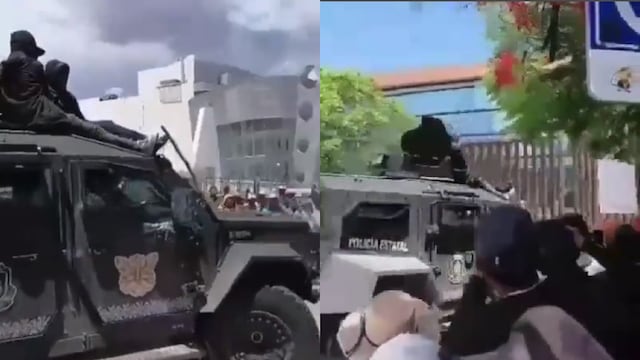 ¿Qué pasó en la Autopista del Sol? Protesta de transportistas sube de tono; roban carro de la Policía y tiran puerta de Palacio de Gobierno en Chilpancingo