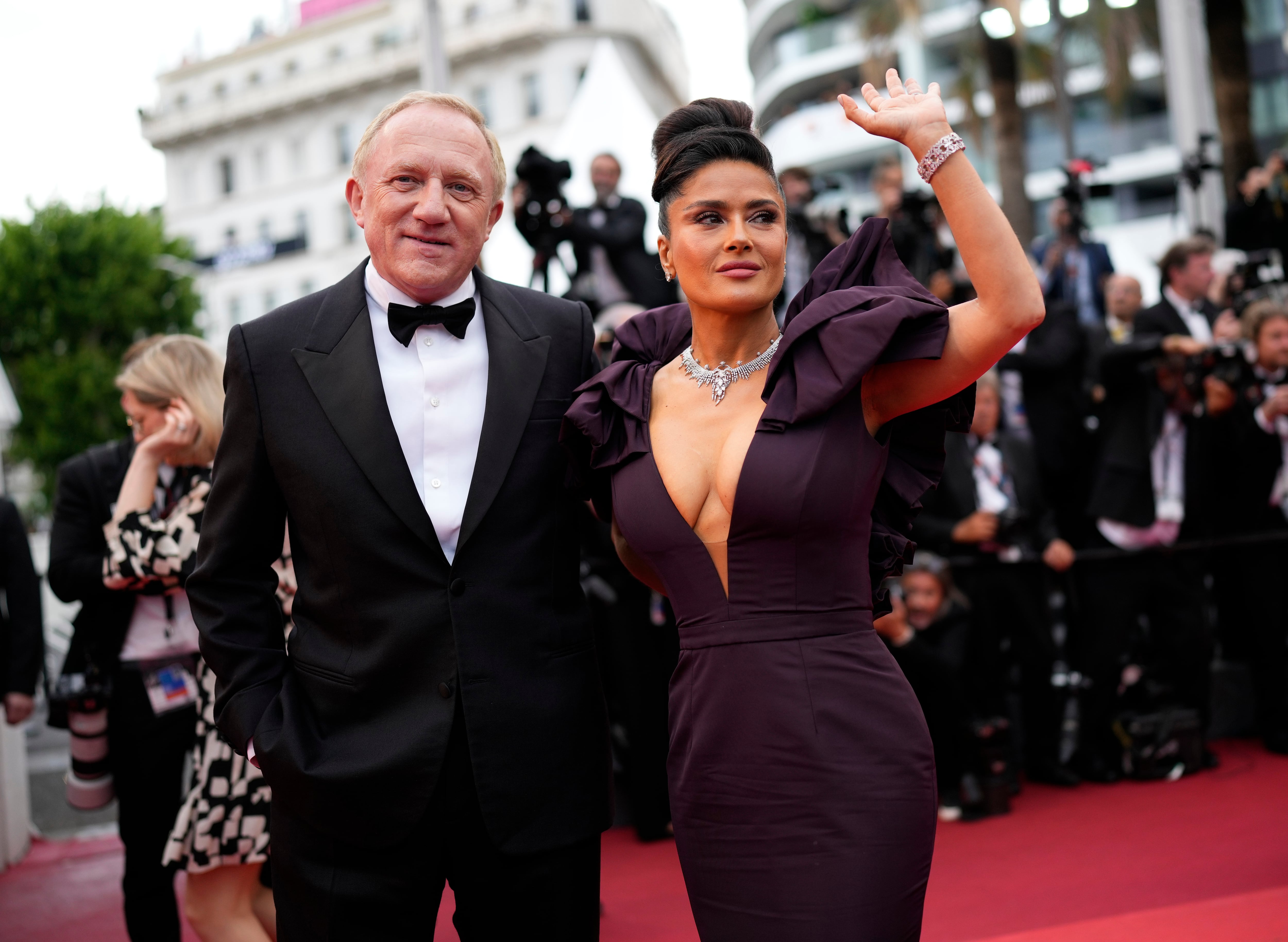 Salma Hayek y su esposo, Francois-Henri Pinault en el Festival de Cannes 2023