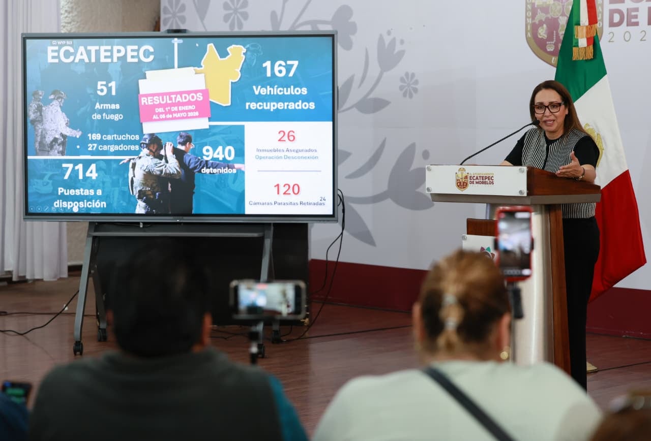 Azucena Cisneros anuncia intervención federal en seguridad de Ecatepec
