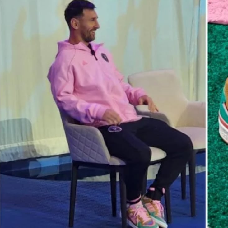 Messi luce espectaculares tenis inspirados en Los Simpsons y su precio es de locura