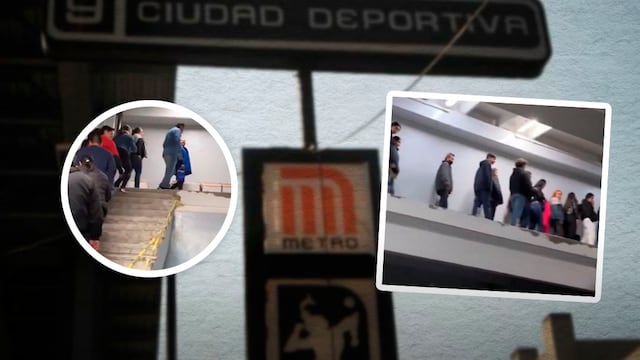 Metro CDMX como deporte extremo por escaleras sin barandal