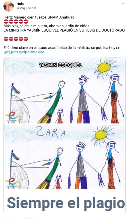 Memes a Yasmín Esquivel por plagio de tesis de Doctorado