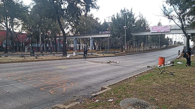 Fue retirado el bloqueo de estudiantes de Prepa 2 en Circuito Interior de la CDMX