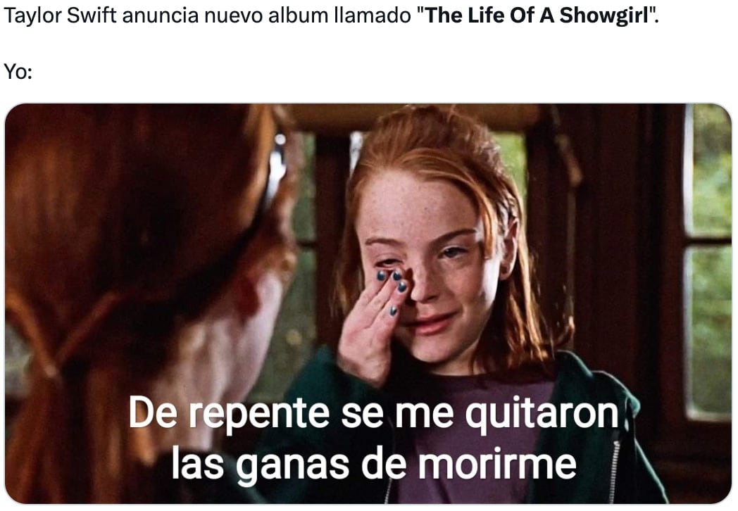 Los memes sobre The Life of a Showgirl, el nuevo disco de Taylor Swift