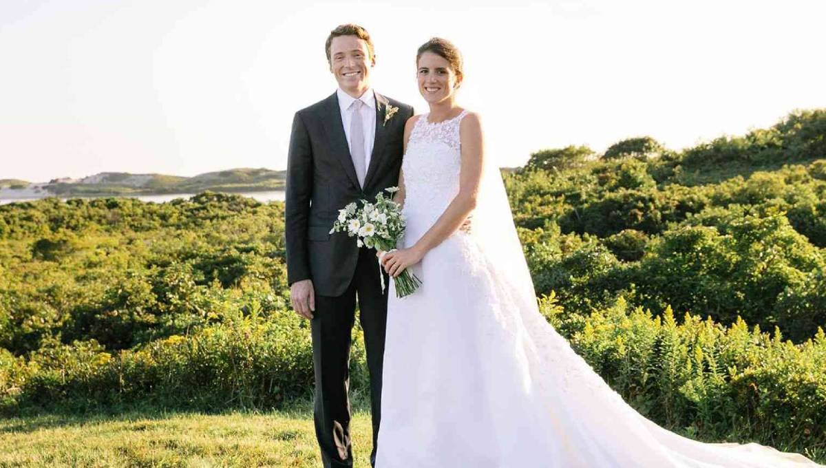 Tatiana Schlossberg y su esposo