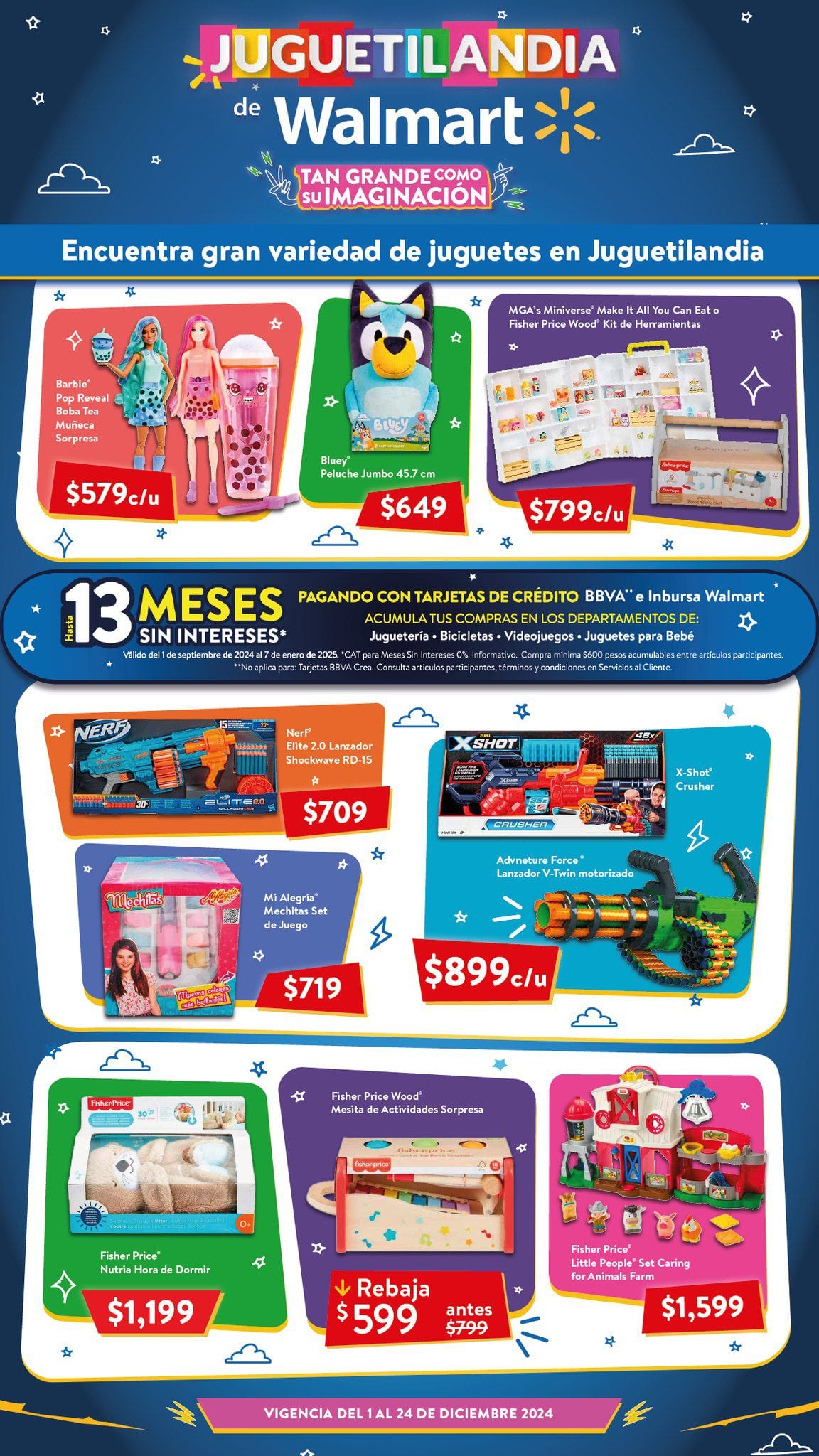 Walmart juguetes Navidad hoy al 25 de diciembre 2024