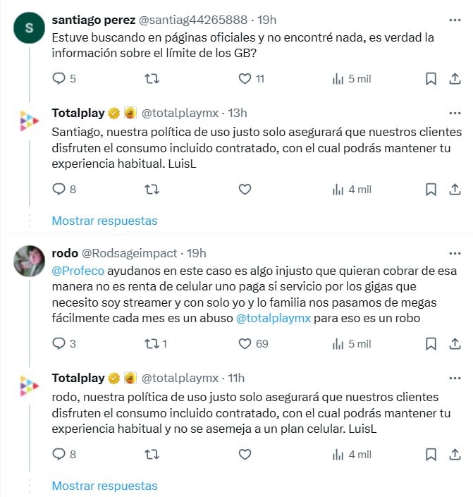 Usuarios llaman a boicot contra Totalplay, empresa de Ricardo Salinas Pliego por nuevo límite de consumo en datos